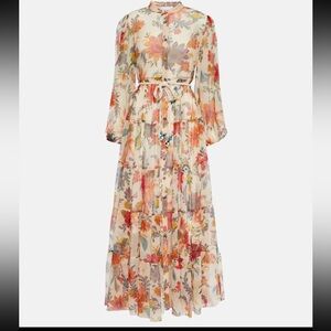 Zimmermann Multicolor Floral Long Sleeve Dress